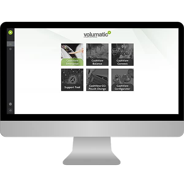 Volumatic CashView Enterprise menu 