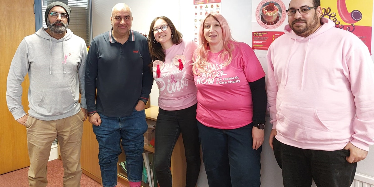 Wear It Pink Charity Day 2024 Volumatic employees 'wear it pink' for Breast Cancer charity