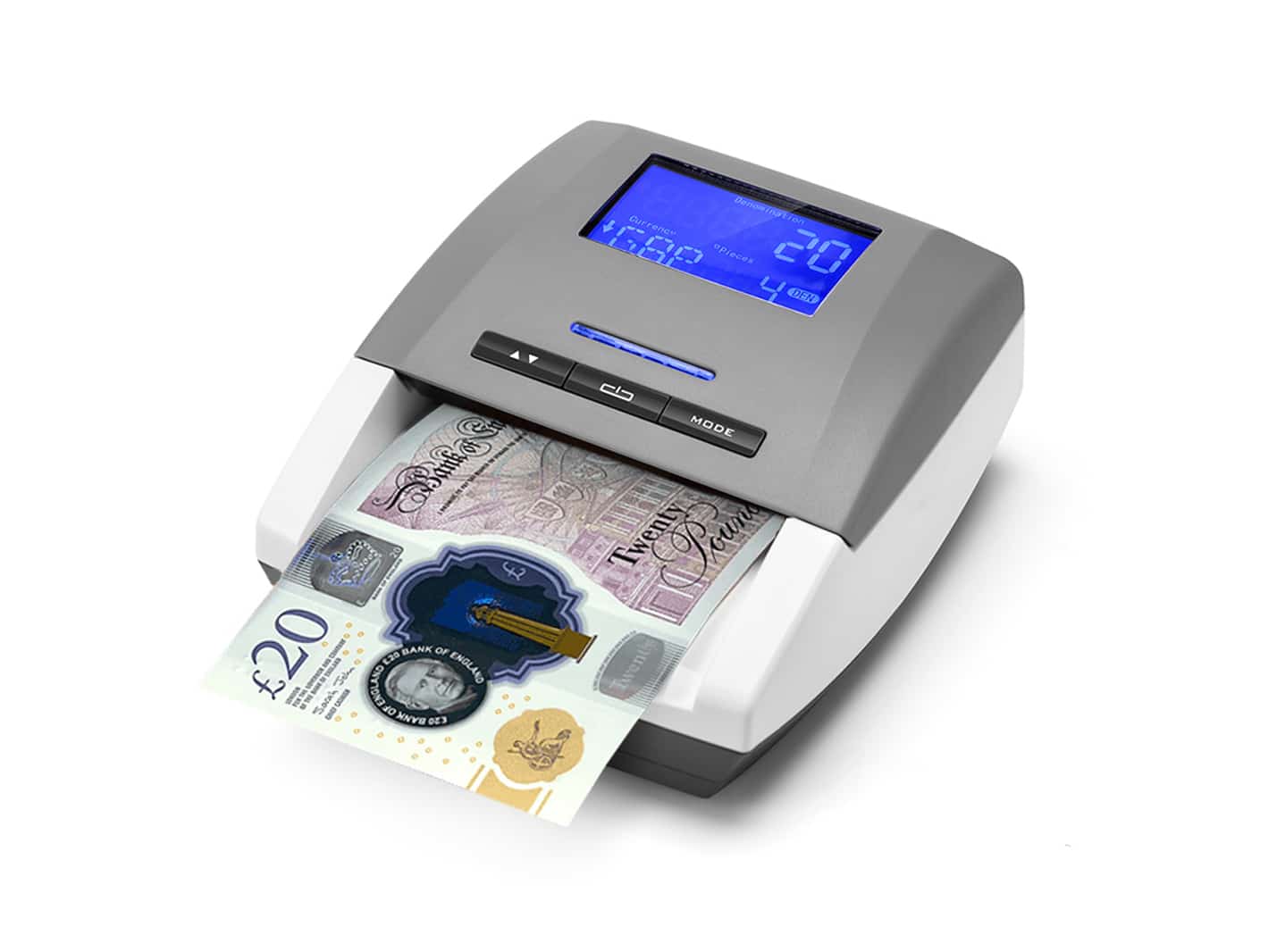 BV20SDimage1 Volumatic BV20 SD forgery detector with GBP note