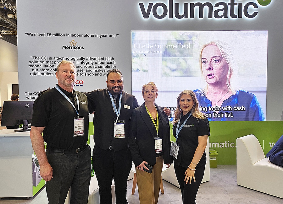 The Volumatic team on stand at RTS 2026