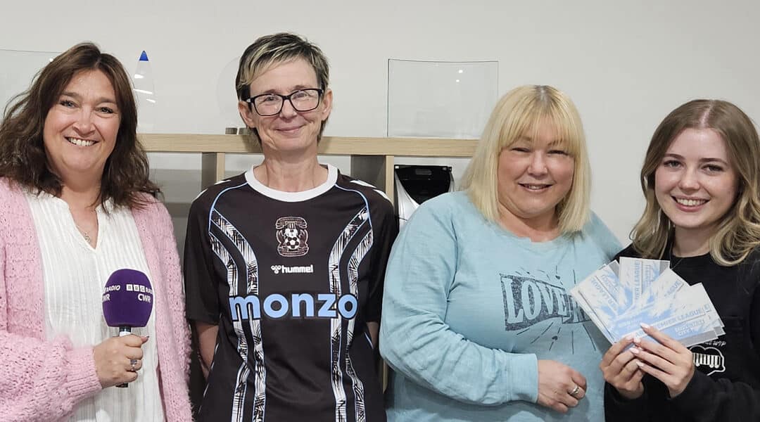Volumatic employees share their joy at the Sky Blues’ success with BBC CWR