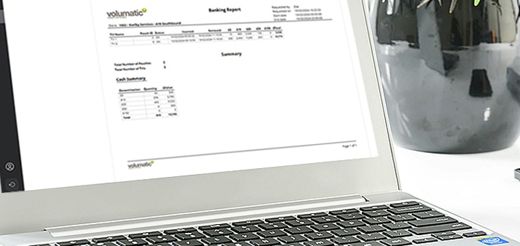 Volumatic cash management system